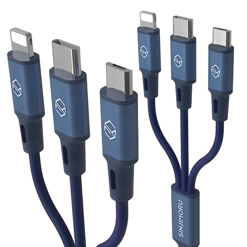 신지모루 트리플 3 in 1 멀티 고속충전 케이블