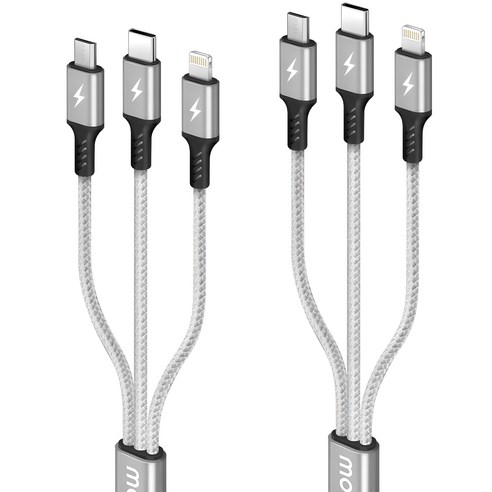 모잇 3in1 고속 충전 멀티 케이블